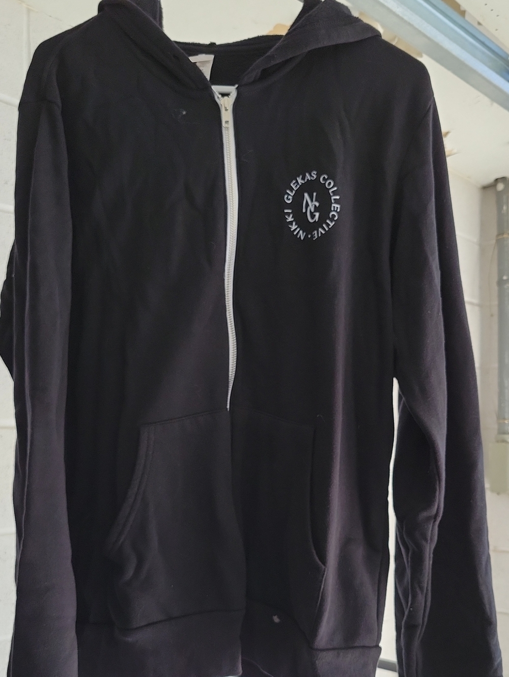 Men's Black Zip-Up Hoodie by GLS Collective